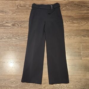 ❤️ FEMME DE CARRIERE HIGH RISE WIDE LEG BELTED PANTS / TROUSERS, 0 (25)